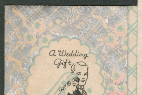 Wedding congratulations card from Mr. & Mrs. R.A. Wil[?] (ddr-densho-316-120)
