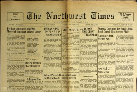 The Northwest Times Vol. 4 No. 86 (October 28, 1950) (ddr-densho-229-251)