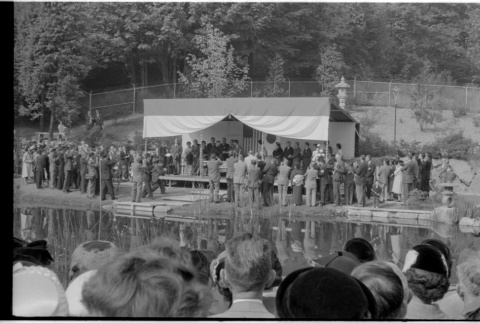 Crown Prince Akihito and Crown Princess Michiko visiting the Seattle Japanese Garden (ddr-densho-363-353)