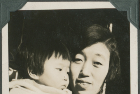 Iku Takahashi and baby (ddr-densho-355-406)