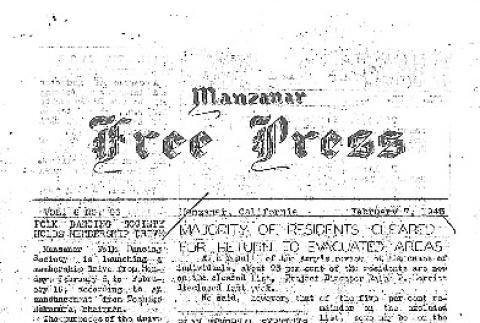 Manzanar Free Press Vol. 6 No. 66 (February 7, 1945) (ddr-densho-125-310)