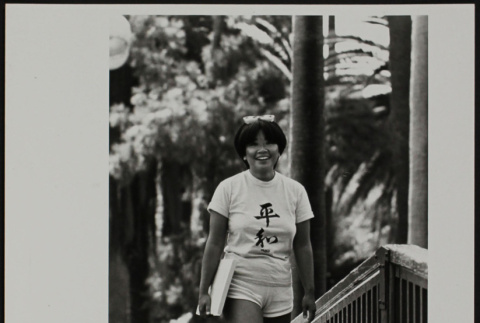 Walking on a bridge (ddr-densho-287-601)