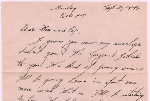 Letter from Tadashi Ishida to Mr. & Mrs. Y Ishida (ddr-densho-535-395)