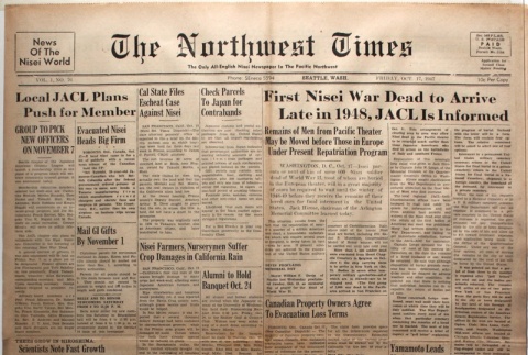 The Northwest Times Vol. 1 No. 76 (October 17, 1947) (ddr-densho-229-63)