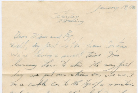Letter from Tadashi Ishida to Mr. & Mrs. Y Ishida (ddr-densho-535-327)