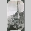 Crowd outside building with clock tower (ddr-ajah-2-618)
