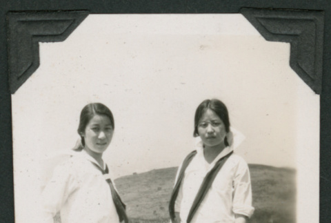 Miss. Kazuye Inouye and Masako Otsuka (ddr-densho-378-217)