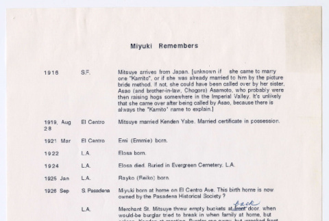 Miyuki Remembers (ddr-ohs-1-61)