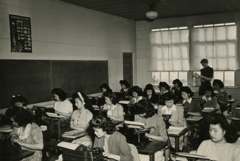 High school typing class (ddr-densho-159-73)