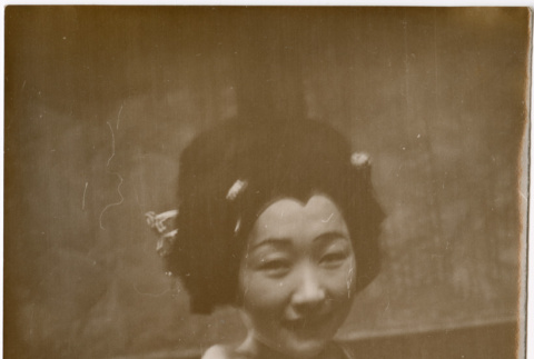 Woman in kimono,  possibly costume for performance (ddr-densho-426-1484)
