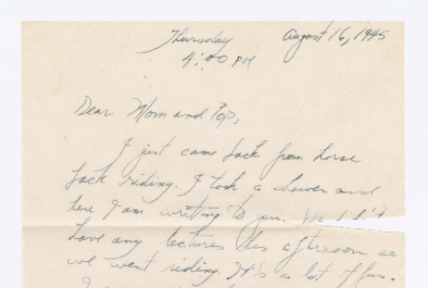 Letter from Tadashi Ishida to Mr. & Mrs. Y Ishida (ddr-densho-535-239)