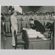 Japanese forces signing the surrender treaty (ddr-densho-299-96)