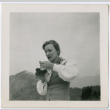 Woman eating in the mountains (ddr-densho-329-768)