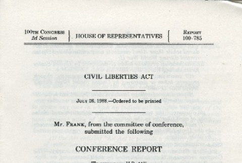Civil Liberties Act of 1988 (ddr-densho-274-60)