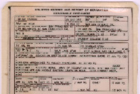 Laminated Honorable Discharge for Tad Ishida (ddr-densho-535-420)