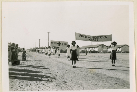 Women marching in an Armistice Day parade (ddr-densho-37-1177)