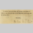 Signed note from Helen Keller (ddr-njpa-1-764)