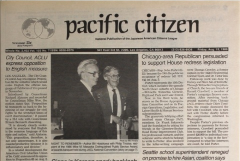 Pacific Citizen, Vol. 103, No. 7 (August 15, 1986) (ddr-pc-58-32)