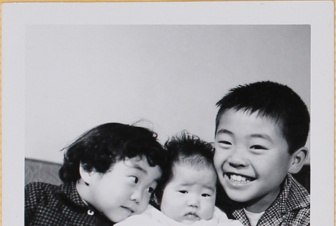William, Susan and Leslie Shiomi (ddr-densho-522-375)