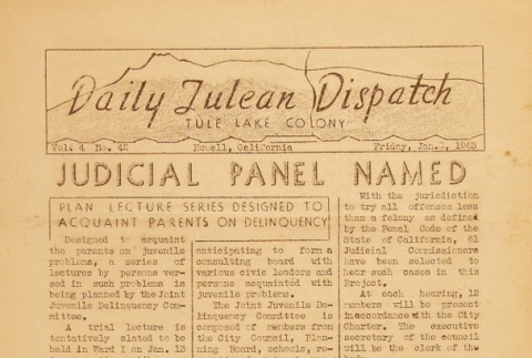 Tulean Dispatch Vol. 4 No. 42 (January 8, 1943) (ddr-densho-65-130)