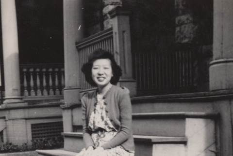 Japanese American woman, seated (ddr-csujad-55-2280)