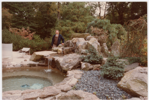 Kaneji next to hot tub (ddr-densho-377-2515)