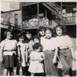 Group of children outside an apartment in Chicago (ddr-densho-409-16)
