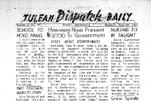 Tulean Dispatch Vol. 5 No. 80 (June 22, 1943) (ddr-densho-65-384)