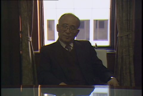 Interview with Ray Aka, part 1 of 2; b-roll interior and exterior Dai Ichi building, Japanese constitution (ddr-densho-1007-1726)