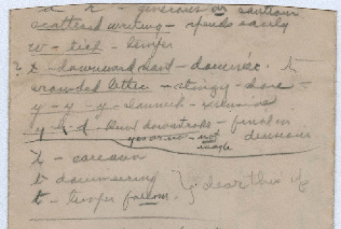 Grapho-Analysis notes (ddr-densho-335-346)