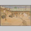 Painting of a scene at Santa Fe Internment Camp (ddr-manz-2-24)