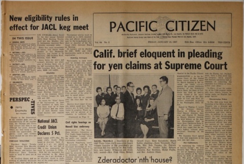 Pacific Citizen, Vol. 64, No. 2 (January 13, 1967) (ddr-pc-39-2)