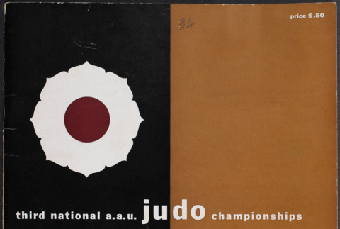 Program for 3rd National A.A.U. Judo Championships (ddr-densho-394-51)