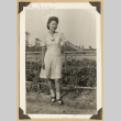Margaret in a garden (ddr-densho-542-393)