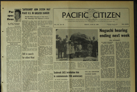 Pacific Citizen, Vol. 68, No. 25 (June 20, 1969) (ddr-pc-41-25)
