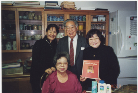 Masako, Henri and Tomoye Takahashi with unknown woman (ddr-densho-426-417)