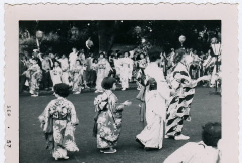 Children dancing in Seattle Bon Odori (ddr-densho-359-1241)