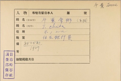 Envelope of Tsuneaki Chiba photographs (ddr-njpa-5-402)
