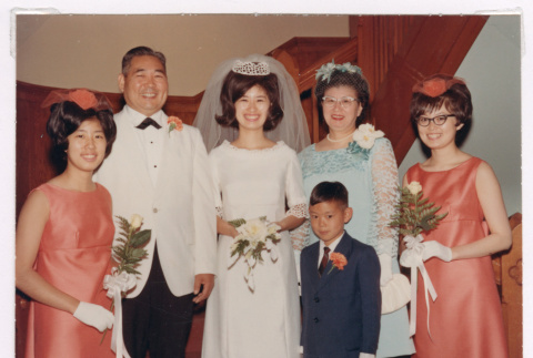 Isoshima family wedding picture (ddr-densho-477-382)