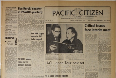 Pacific Citizen, Vol. 64, No. 6 (February 10, 1967) (ddr-pc-39-6)