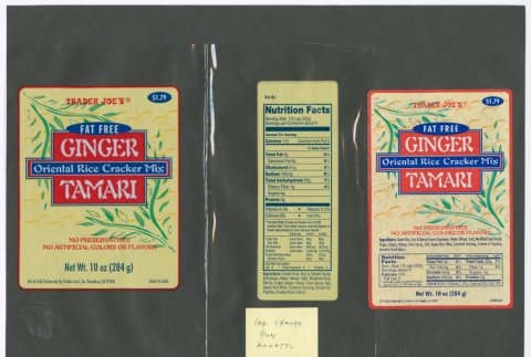 Trader Joe's Ginger Tamari Cracker Mix (ddr-densho-499-135)