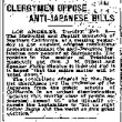 Clergymen Oppose Anti-Japanese Bills (February 9, 1909) (ddr-densho-56-145)