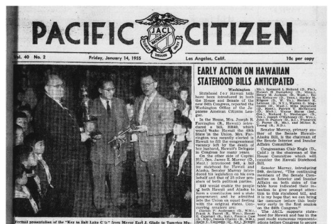 The Pacific Citizen, Vol. 40 No. 2 (January 14, 1955) (ddr-pc-27-2)