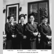 Four women outside house (ddr-ajah-6-913)