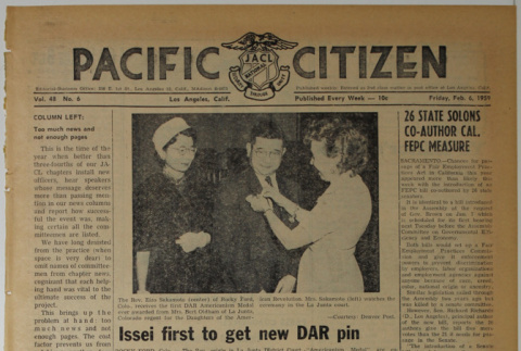 Pacific Citizen, Vol. 48, No. 6 (February 6, 1959) (ddr-pc-31-6)