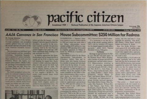 Pacific Citizen, Vol. 108, No. 14 (April 14, 1989) (ddr-pc-61-14)