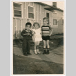 Todd Endo and unknown neighbors at public housing in Dayton, Ohio (ddr-densho-379-418)