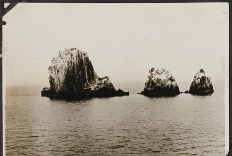 Rock outcrops in lake (ddr-densho-326-181)