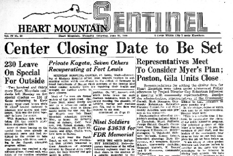 Heart Mountain Sentinel Vol. IV No. 26 (June 23, 1945) (ddr-densho-97-238)