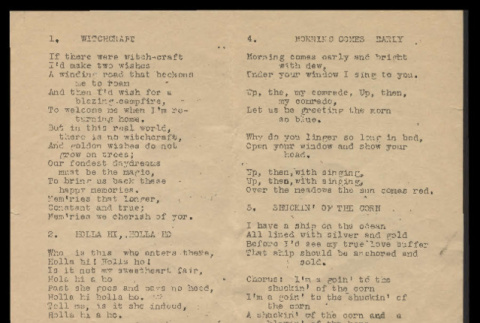 Song sheet with lyrics (ddr-csujad-55-1944)